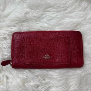 Coach Deep Red Women's Wallet